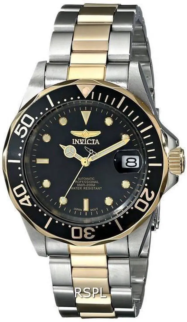 Alt view image 5 of 8 - Invicta Pro Diver Automatic Black Dial 8927 Men's Watch