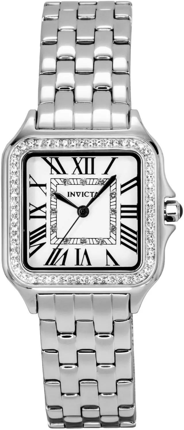 Main image of Invicta Angel Stainless Steel Crystal Silver Dial Quartz 48994 Women's Watch