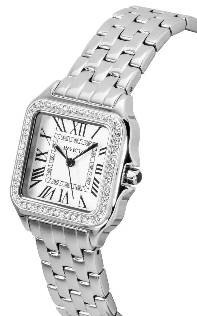 Alt view image 2 of 3 - Invicta Angel Stainless Steel Crystal Silver Dial Quartz 48994 Women's Watch