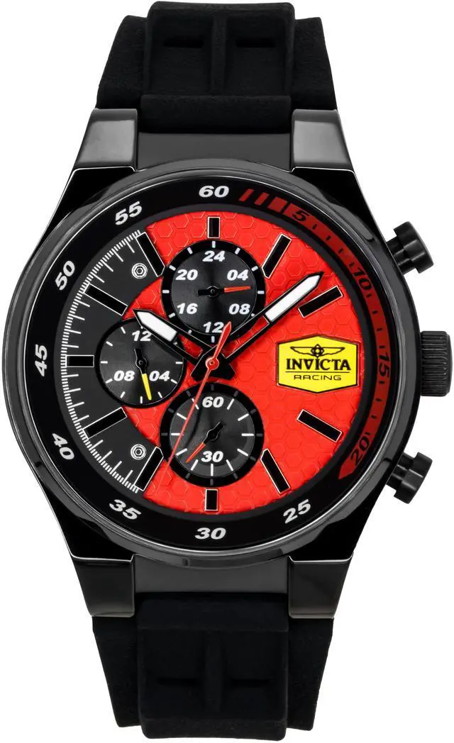 Main image of Invicta Racing Chronograph Silicone Strap Red Dial Quartz 48877 Men's Watch