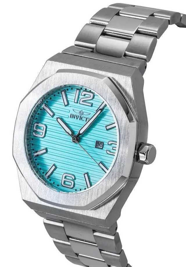 Alt view image 3 of 4 - Invicta Huracan Stainless Steel Turquoise Dial Quartz 45779 100M Men's Watch