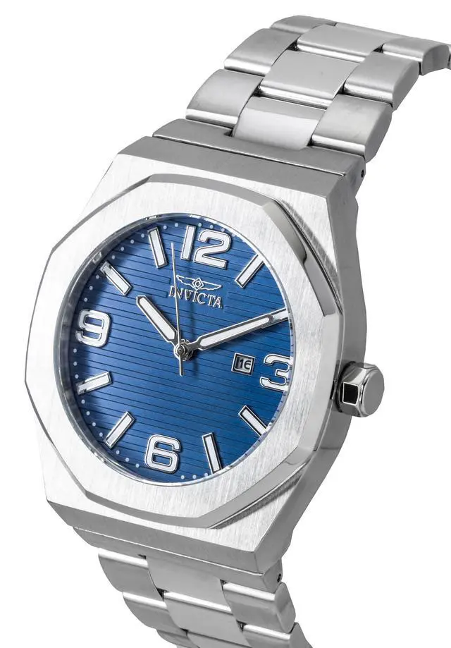 Alt view image 3 of 4 - Invicta Huracan Stainless Steel Blue Dial Quartz 45778 100M Men's Watch
