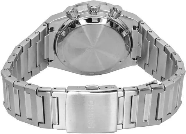 Alt view image 4 of 4 - Seiko Conceptual Chronograph Light Blue Dial Quartz 100M Men's Watch SSB459P1