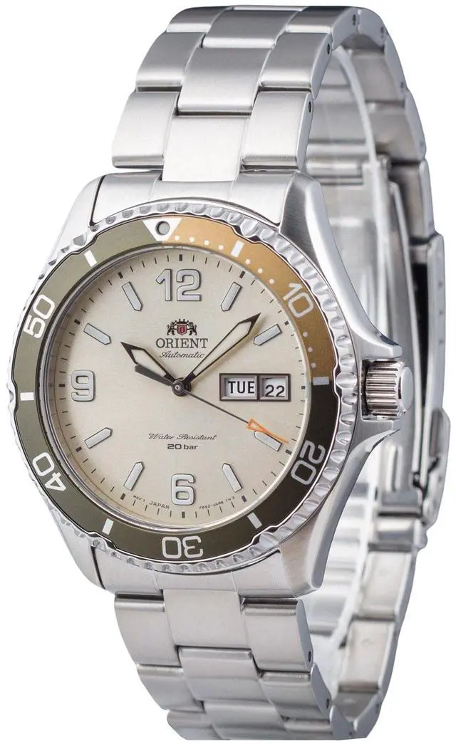 Alt view image 8 of 14 - Orient Men's Automatic Mechanical Watch, 20Bar Waterproof Men's Watch, Fashion Casual Sport Luminous Men's Watch, Ivory White