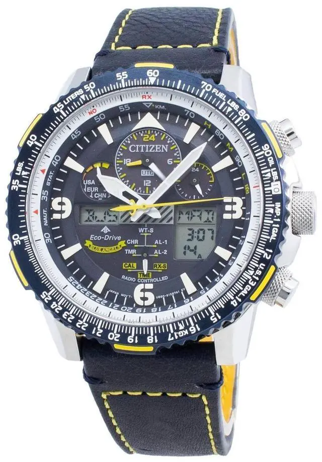 Alt view image 8 of 11 - Men's Citizen Eco-Drive Promaster Skyhawk A-T Solar Atomic Watch JY8078-01L