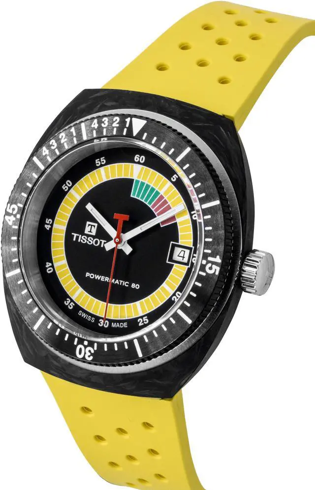Alt view image 3 of 4 - Tissot Sideral S Black Dial Automatic Diver's Men's Watch T145.407.97.057.00