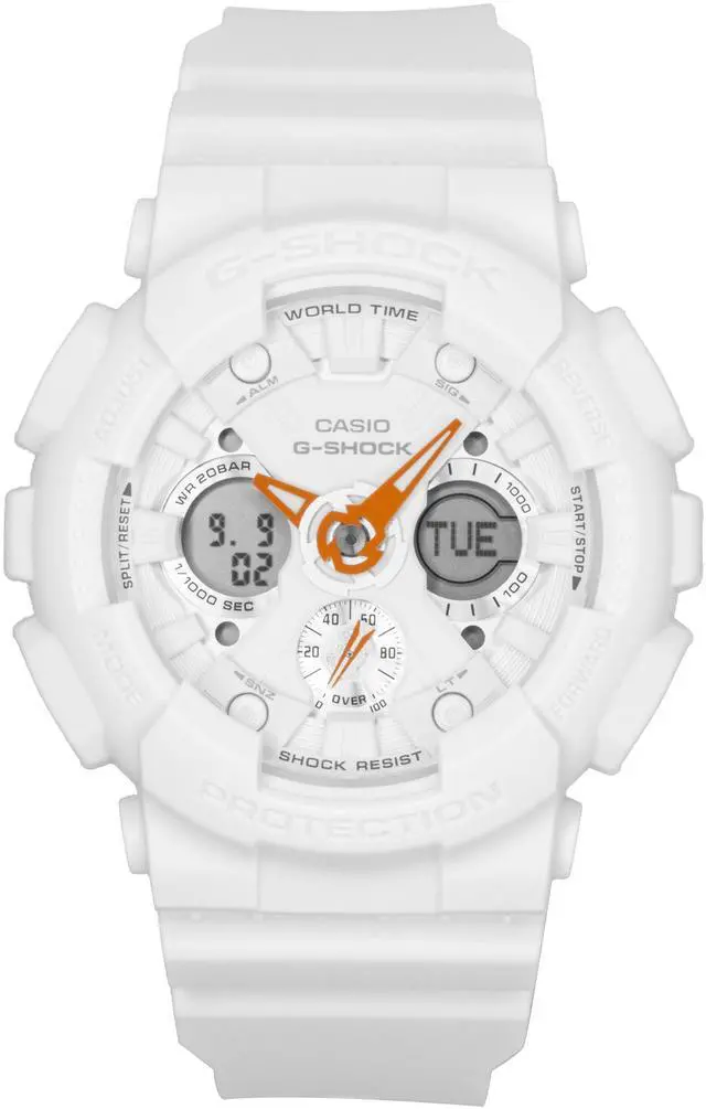 Main image of Casio G-Shock White Dial Quartz Sports 200M Women's Watch GMA-S120SA-7A1