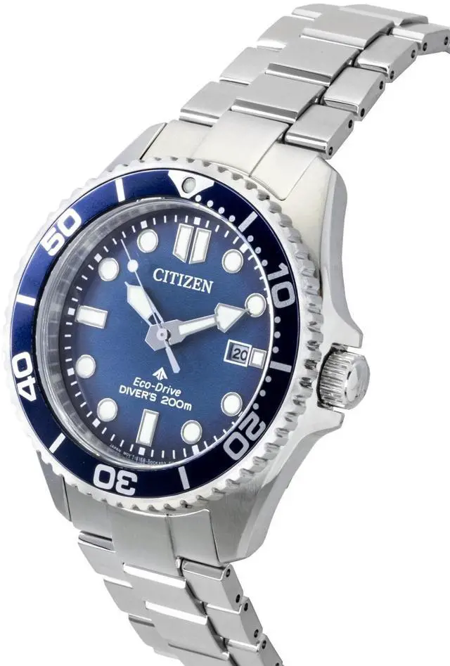 Alt view image 2 of 4 - Citizen Promaster Dive Stainless Steel Blue Dial Eco-Drive BN0260-54L 200M Men's Watch