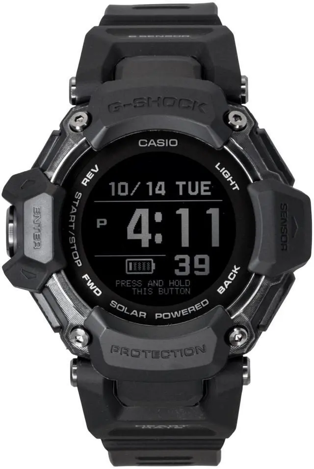 Main image of Casio G-Shock G-Squad Digital Smartphone Link Resin Strap Solar GBD-H2000-1B 200M Men's Watch