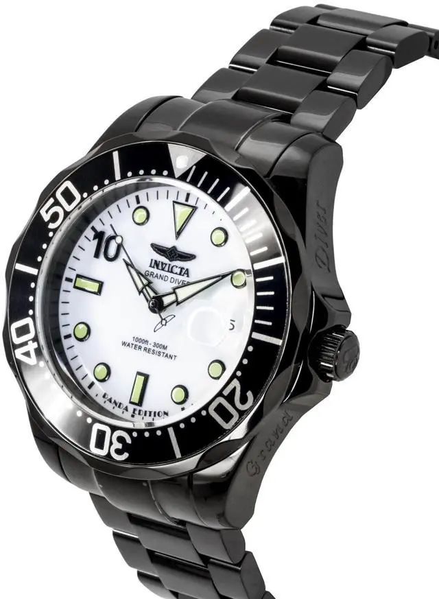 Alt view image 2 of 3 - Invicta Pro Diver PANDA Stainless Steel Silver Dial Automatic 48707 300M Men's Watch