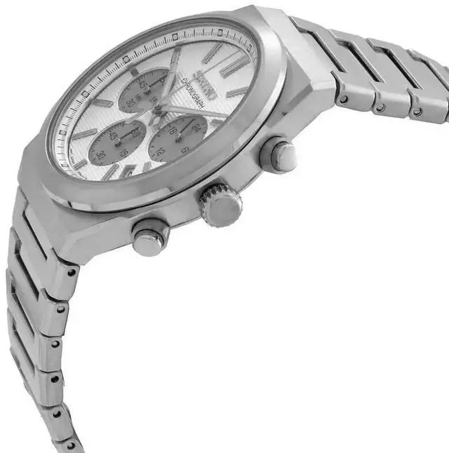 Alt view image 2 of 3 - Seiko Discover More Classic Chronograph Stainless Steel White Dial Quartz SSB451P1 100M Men's Watch