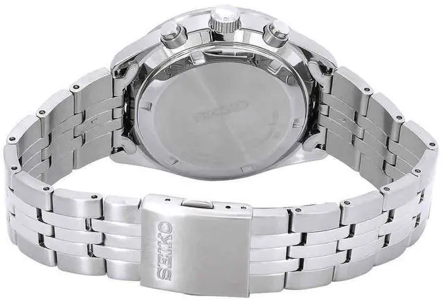 Alt view image 3 of 3 - Seiko Discover More Chronograph Stainless Steel Blue Dial Quartz SSB427P1 100M Men's Watch