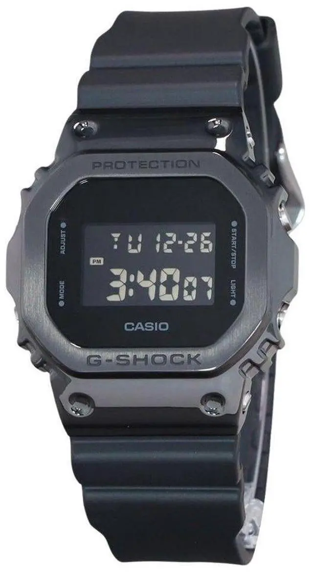 Main image of Casio G-Shock Digital Metal Bezel Resin Strap Quartz GM-5600UB-1 200M Men's Watch