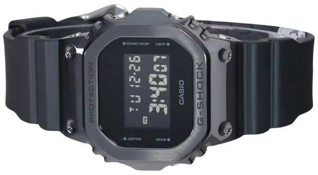 Alt view image 3 of 3 - Casio G-Shock Digital Metal Bezel Resin Strap Quartz GM-5600UB-1 200M Men's Watch
