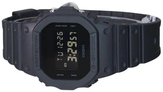 Alt view image 3 of 3 - Casio G-Shock Digital Resin Strap Quartz DW-5600UBB-1 200M Men's Watch