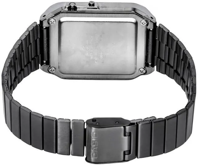 Alt view image 3 of 3 - Casio Vintage Digital Calculator Stainless Steel Quartz CA-500WEGG-1B Men's Watch