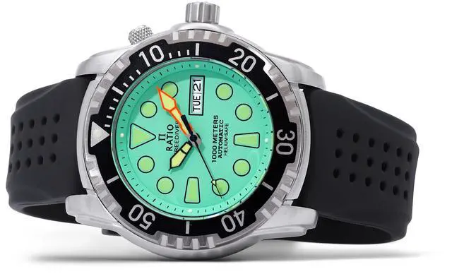 Alt view image 3 of 4 - Ratio FreeDiver Helium-Safe 1000M Sapphire Automatic 1068HA90-34VA-MGRN Men's Watch