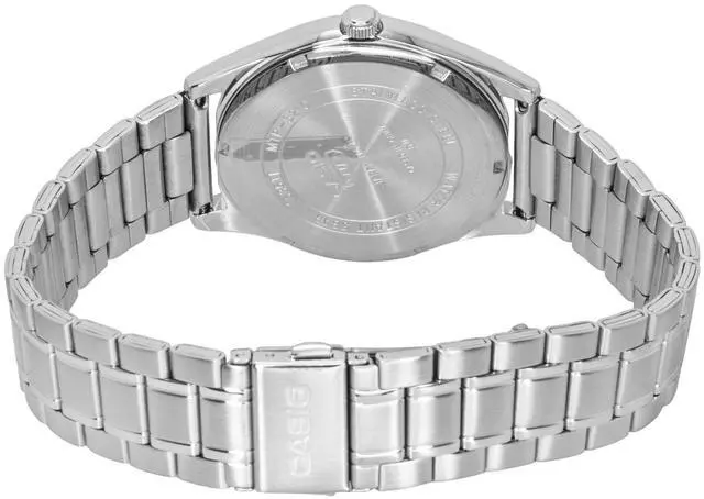 Alt view image 3 of 6 - Casio Standard Analog Stainless Steel Navy Blue Dial Quartz MTP-B210D-2A2V Men's Watch