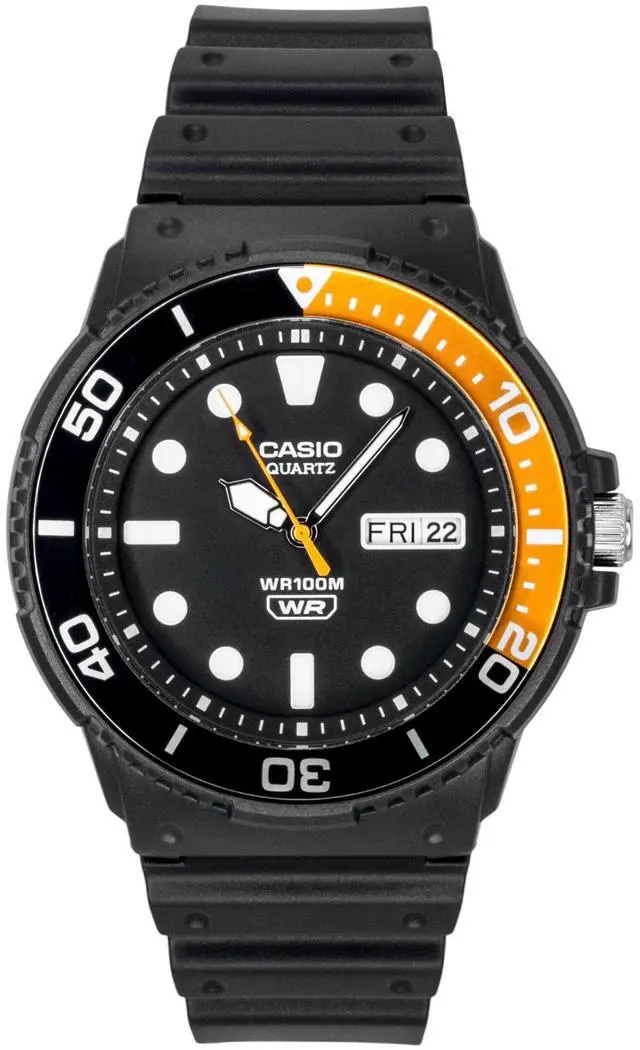 Main image of Casio Analog Resin Strap Black Dial Quartz MRW-230H-1E4V 100M Men's Watch