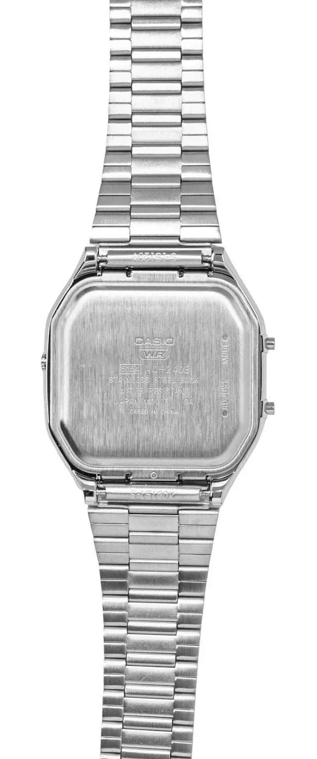 Alt view image 3 of 6 - Casio Vintage Analog Digital Off White Dial Quartz AQ-240E-7A2 Unisex Watch