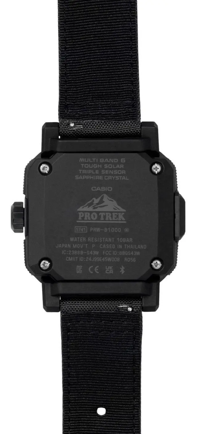 Alt view image 5 of 7 - Casio Pro Trek Analog Digital Smartphone Link Black Dial Solar PRW-B1000B-2 100M Men's Watch