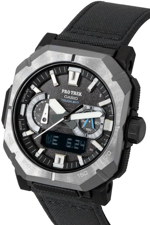 Alt view image 4 of 7 - Casio Pro Trek Analog Digital Smartphone Link Black Dial Solar PRW-B1000B-2 100M Men's Watch