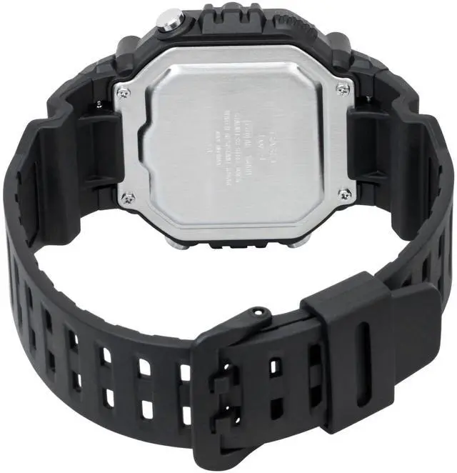 Alt view image 4 of 7 - Casio Digital Extra Long Strap Quartz AE-1600HX-1BV 100M Unisex Watch