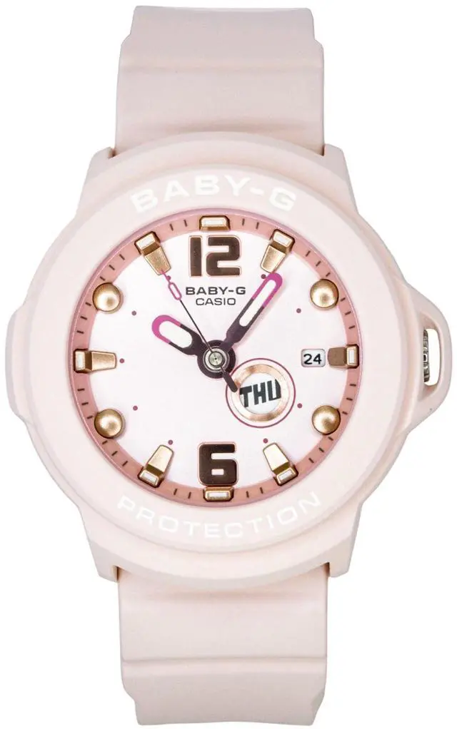Main image of Casio Baby-G Plus Analog Resin Strap Pastel Pink Dial Quartz BGA-15K-4A 100M Women's Watch