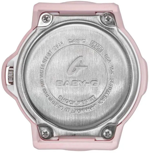 Alt view image 4 of 7 - Casio Baby-G Plus Analog Resin Strap Pastel Pink Dial Quartz BGA-15K-4A 100M Women's Watch