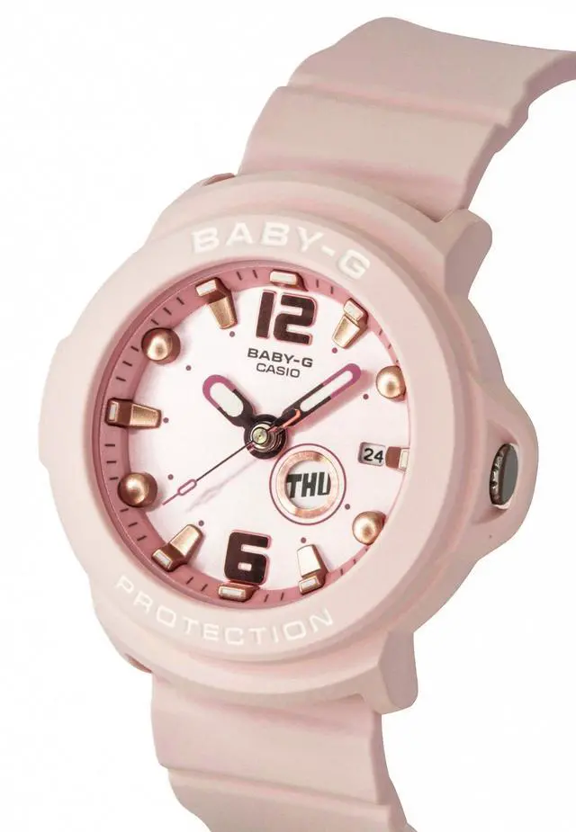 Alt view image 3 of 7 - Casio Baby-G Plus Analog Resin Strap Pastel Pink Dial Quartz BGA-15K-4A 100M Women's Watch