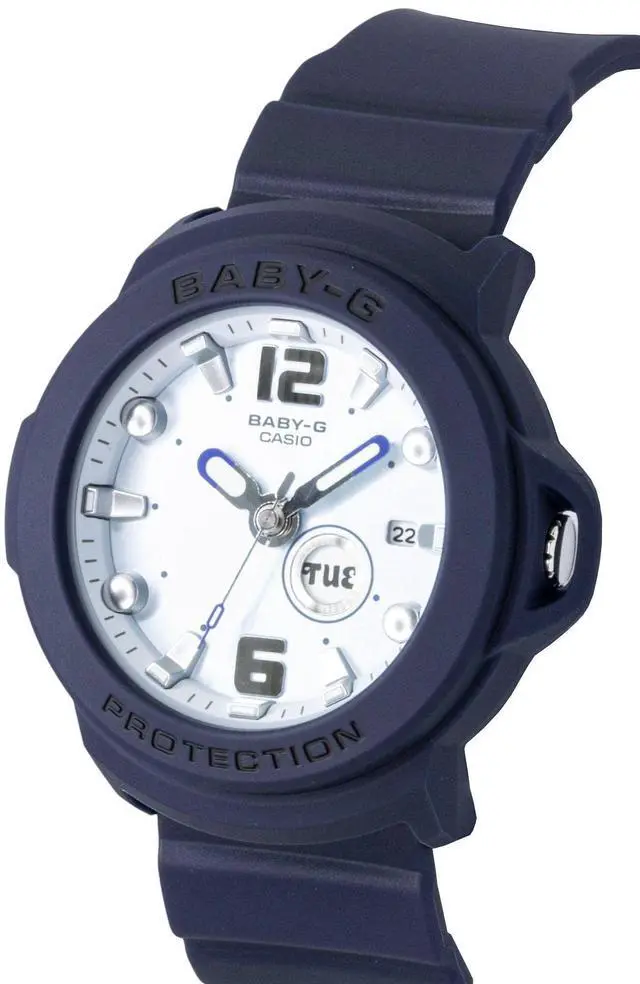Alt view image 3 of 7 - Casio Baby-G Plus Analog Resin Strap Light Blue Dial Quartz BGA-15K-2A 100M Women's Watch With Convertible Holder