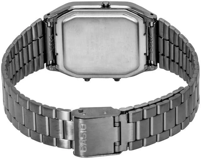 Alt view image 3 of 6 - Casio Vintage Analog Digital Stainless Steel Green Dial Quartz AQ-230EGG-3A Unisex Watch