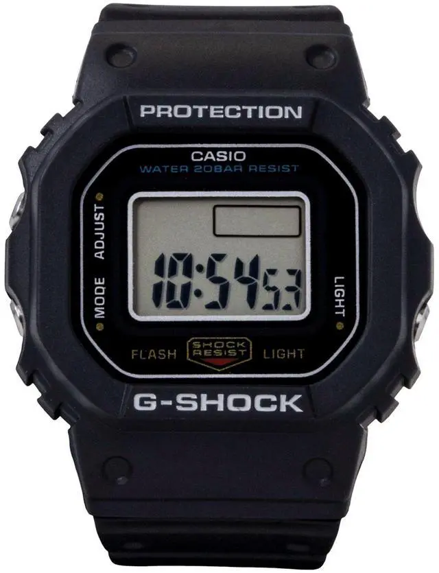 Main image of Casio G-Shock Nano Digital Black Bio-Based Resin Strap Quartz DWN-5600-1 200M Unisex Watch