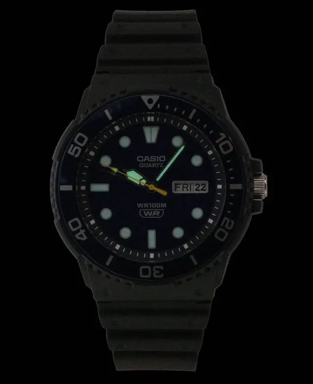 Alt view image 2 of 7 - Casio Analog Resin Strap Blue Dial Quartz MRW-230H-2EV 100M Men's Watch