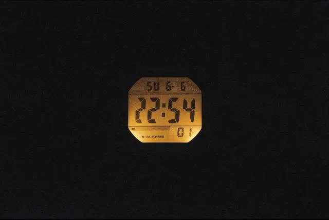 Alt view image 2 of 7 - Casio Digital Extra Long Resin Strap Quartz AE-1600HX-3AV 100M Unisex Watch