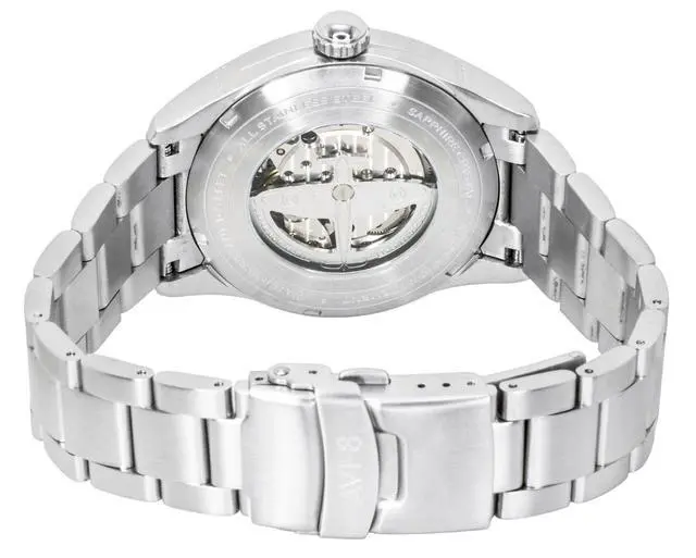 Alt view image 4 of 4 - AVI-8 Spitfire Type 300 Pilot Panel Stainless Steel Cream Dial Automatic AV-4147-33 Men's Watch