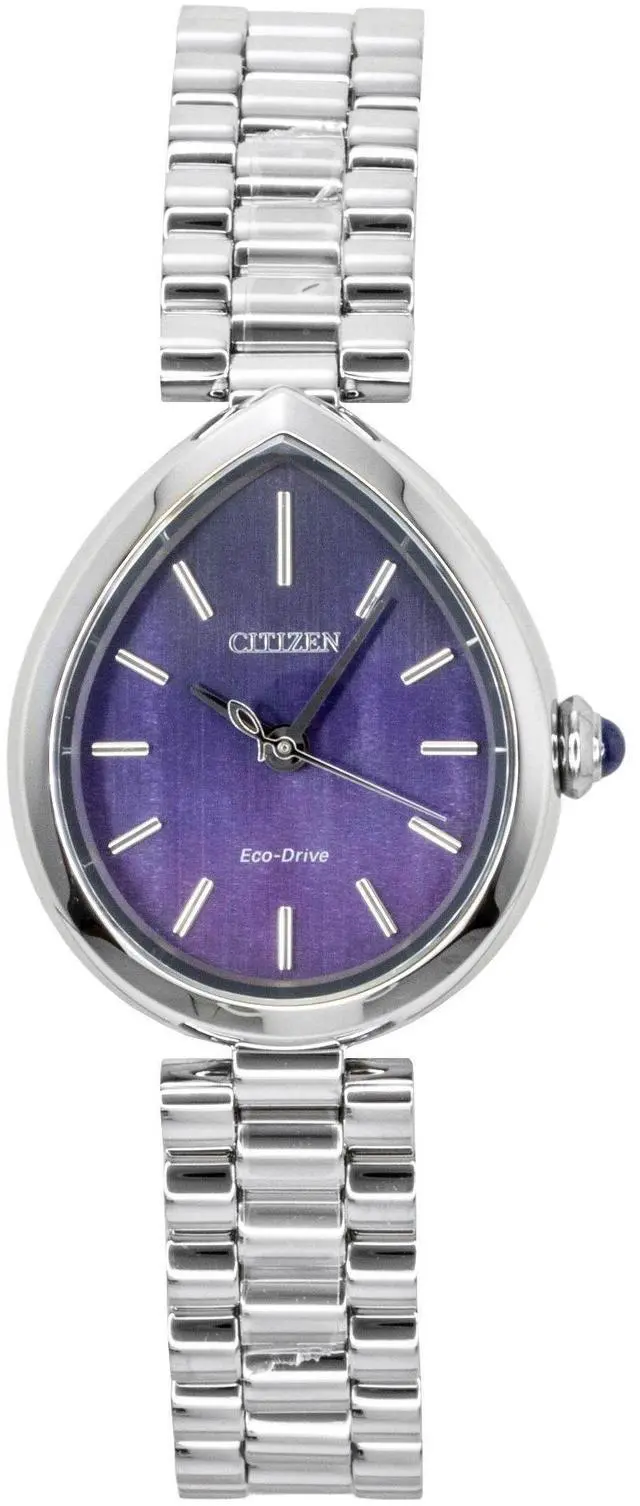 Main image of Citizen L Rainell Analog Stainless Steel Purple Dial Eco-Drive EM1200-55X Women's Watch