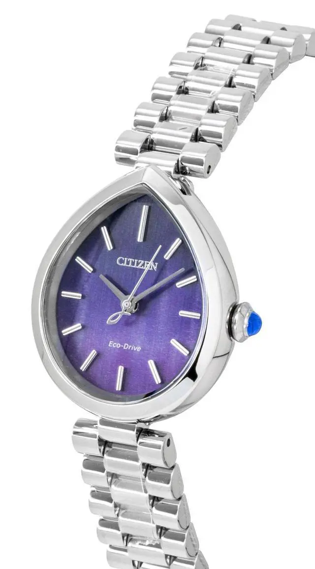 Alt view image 2 of 3 - Citizen L Rainell Analog Stainless Steel Purple Dial Eco-Drive EM1200-55X Women's Watch