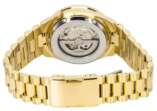 Alt view image 4 of 4 - Citizen Tsuyosa Analog Gold Tone Stainless Steel Green Dial Automatic NJ0232-53X 100M Men's Watch