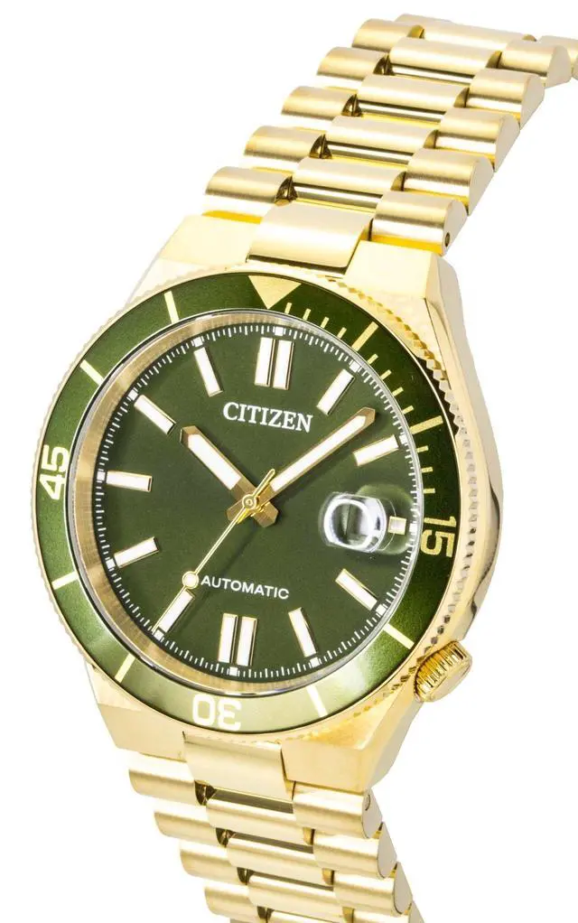 Alt view image 3 of 4 - Citizen Tsuyosa Analog Gold Tone Stainless Steel Green Dial Automatic NJ0232-53X 100M Men's Watch