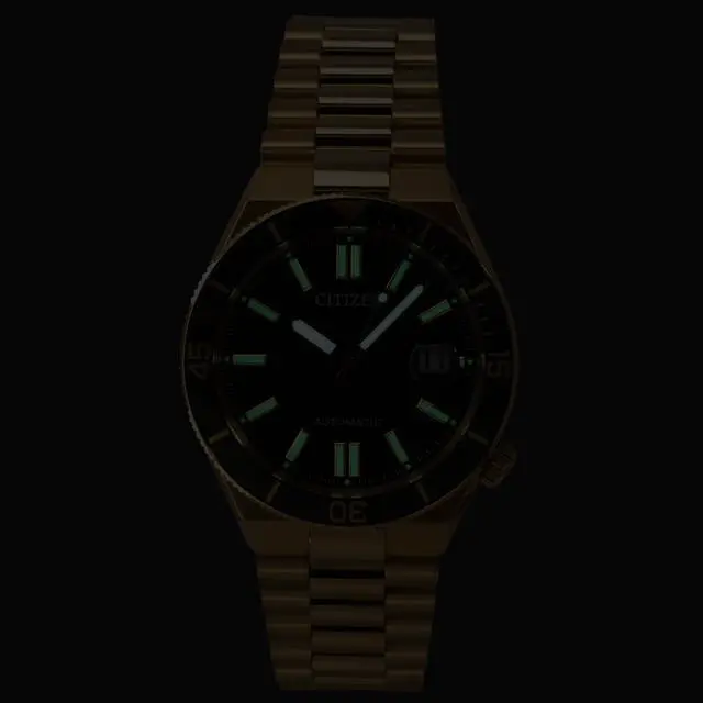 Alt view image 2 of 4 - Citizen Tsuyosa Analog Gold Tone Stainless Steel Green Dial Automatic NJ0232-53X 100M Men's Watch
