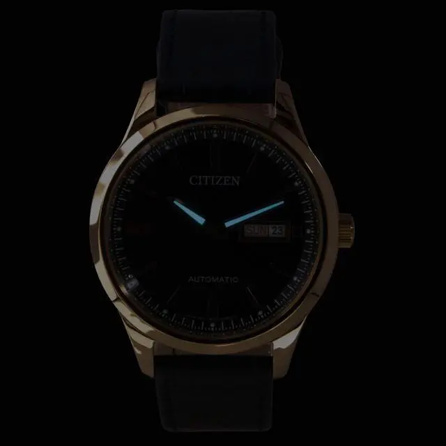 Alt view image 2 of 4 - Citizen Tsuyosa Analog Leather Strap Blue Dial Automatic NY4063-01L Men's Watch