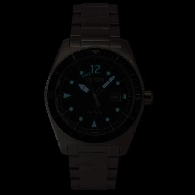 Alt view image 2 of 4 - Citizen Eco-Drive Stainless Steel Blue Dial Solar AW1881-52L 100M Men's Watch