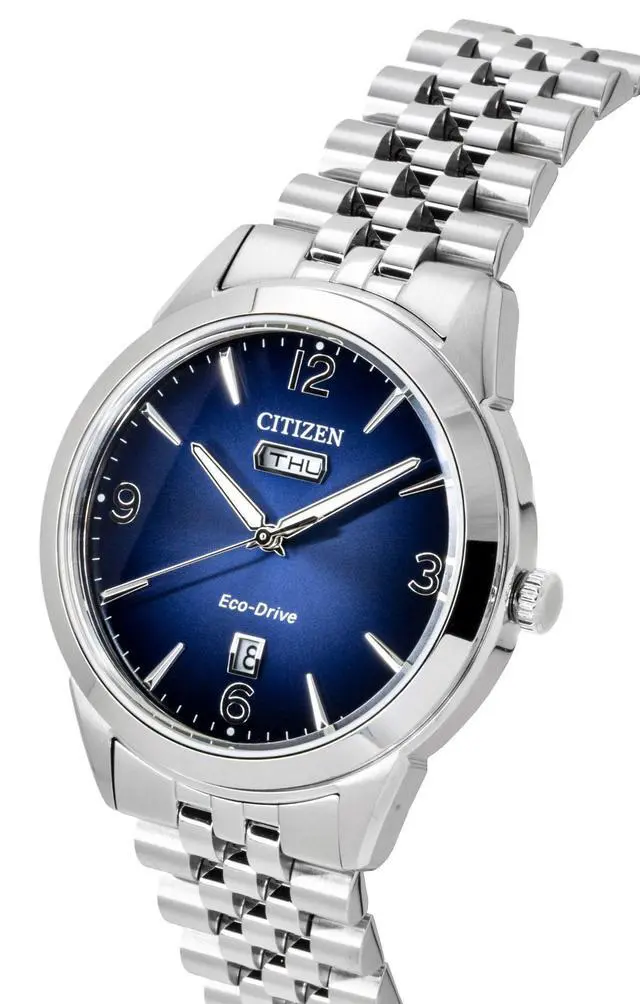 Alt view image 3 of 4 - Citizen Rolan Stainless Steel Blue Dial Eco-Drive AW0150-53L 100M Men's Watch