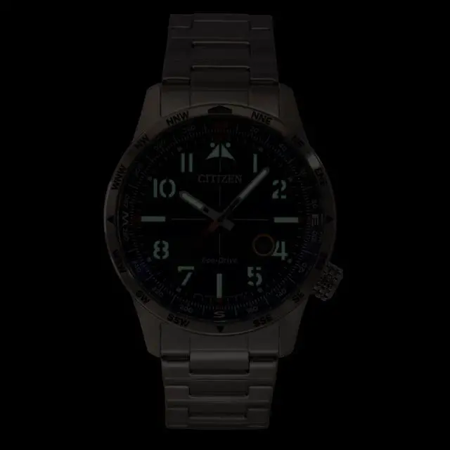 Alt view image 2 of 4 - Citizen Weekender Avion Stainless Steel Blue Dial Eco-Drive BM7550-52L 100M Men's Watch