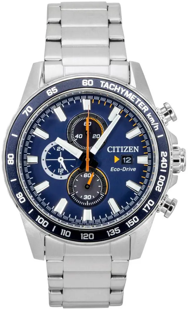 Alt view image 4 of 7 - Citizen Eco-Drive Brycen Men's Watch, Stainless Steel, Weekender, Silver-Tone