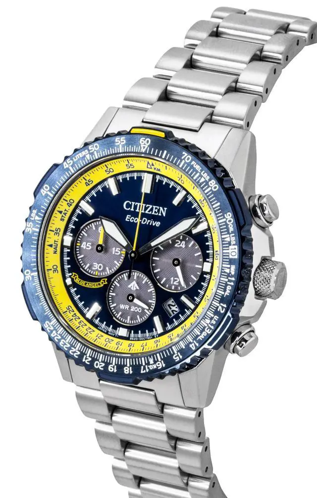 Alt view image 3 of 4 - Citizen Promaster Navihawk Special Edition Chronograph Blue Dial Eco-Drive Diver's CA4667-53L 200M Men's Watch