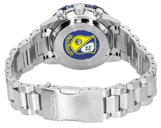 Alt view image 4 of 4 - Citizen Promaster Navihawk Special Edition Chronograph Blue Dial Eco-Drive Diver's CA4667-53L 200M Men's Watch