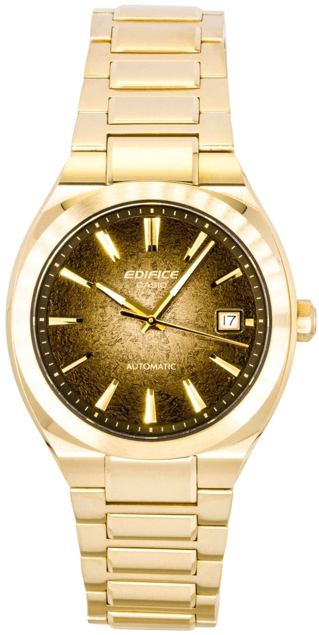 Main image of Casio Edifice Analog Gold Tone Stainless Steel Dark Brown Dial Automatic EFK-200DG-5A 100M Men's Watch