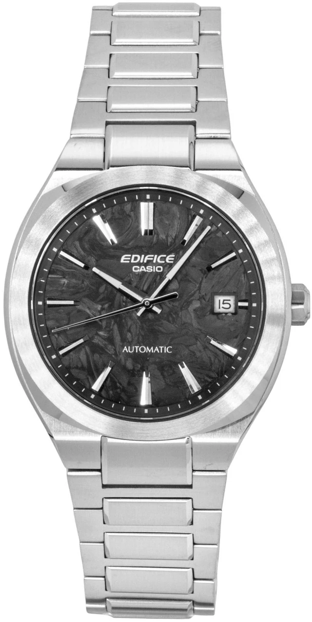 Main image of Casio Edifice Analog Stainless Steel Forged Carbon Black Dial Automatic EFK-200CD-1A 100M Men's Watch